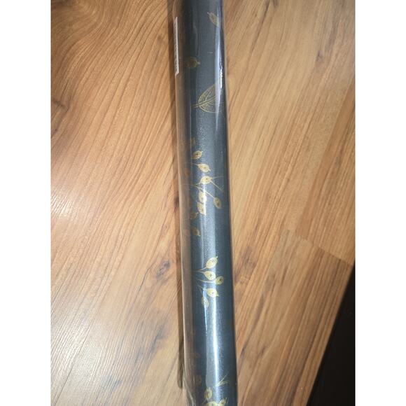 Peel and Stick Wallpaper Boho Floral Contact Paper 78.7" x 17.3" Gold an green - Picture 5 of 6